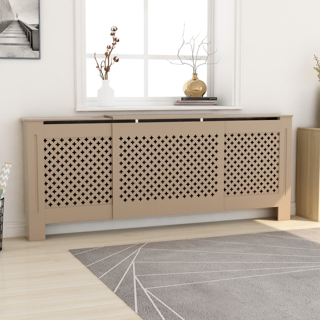 Kryt Na Radiátor Bílý 152X19X81,5 Cm Mdf