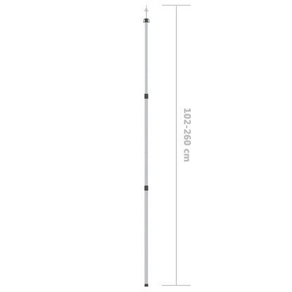 Teleskopické Tyče Pro Celtu S Délkou 102–260 Cm 2 Ks Hliník