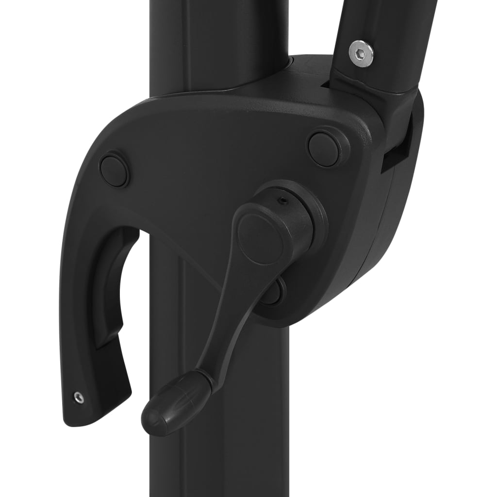 4Stupňový Zahradní Slunečník S Hliníkovou Tyčí Černý 250X250 Cm