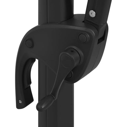 4Stupňový Zahradní Slunečník S Hliníkovou Tyčí Černý 250X250 Cm