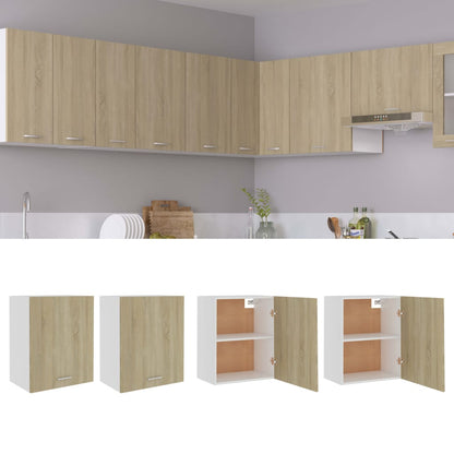 Závěsné Skříňky Lyon 2 Ks 50X31X60 Cm Kompozit Dub Sonoma