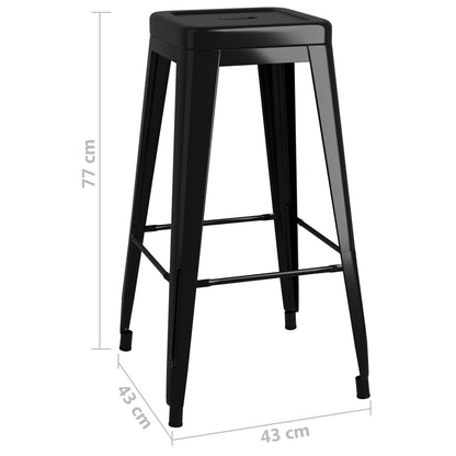5Dílný Barový Set Černý