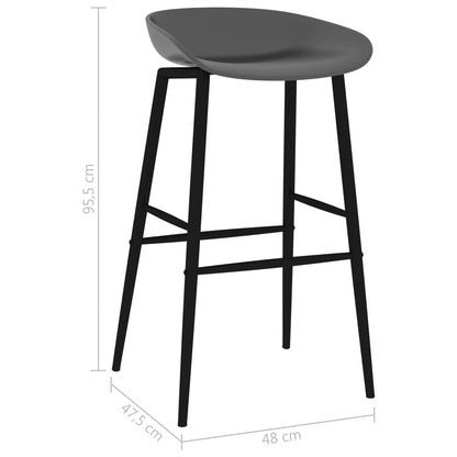5Dílný Barový Set Bílo-Šedý
