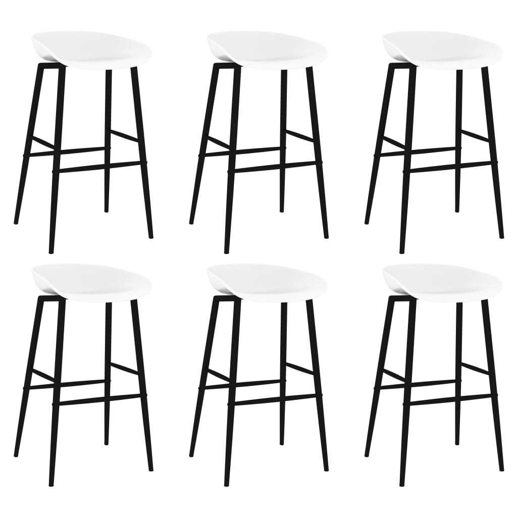 7Dílný Barový Set Černobílý