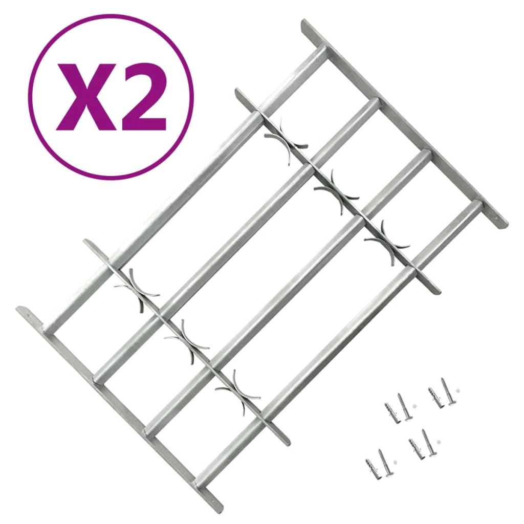 Nastavitelné Bezpečnostní Okenní Mříže 2 Ks 1000–1500 Mm
