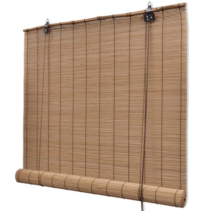 Zatemňovací Rolety Z Bambusu 2 Ks 80 X 160 Cm Hnědé
