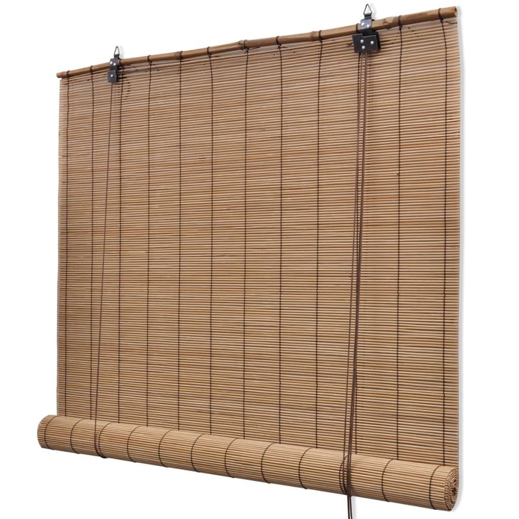 Zatemňovací Rolety Z Bambusu 2 Ks 100 X 160 Cm Hnědé