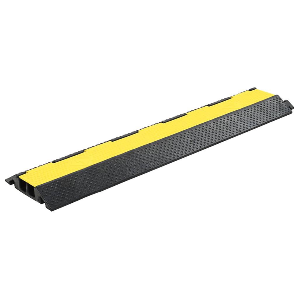 Kabelové Ochranné Mosty 2 Ks 2 Kanálky Gumové 101,5 Cm