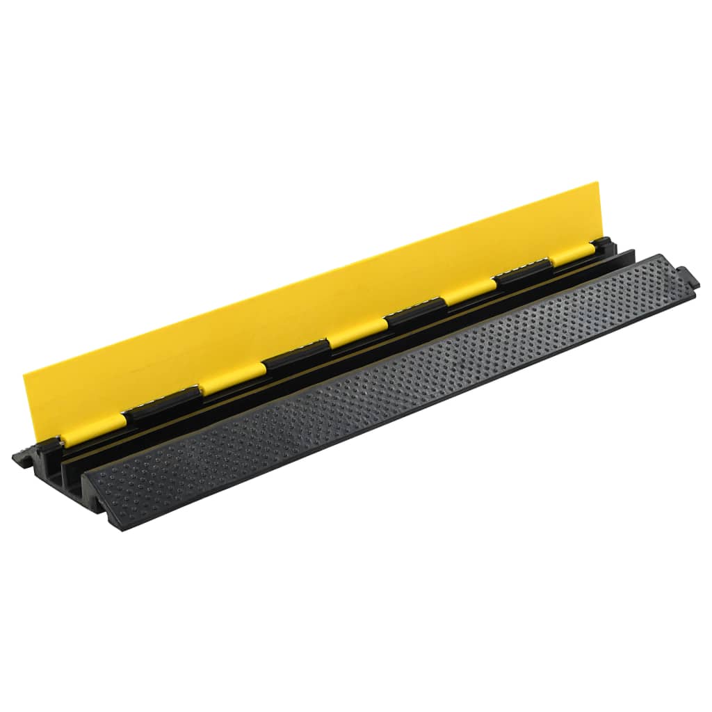 Kabelové Ochranné Mosty 2 Ks 2 Kanálky Gumové 101,5 Cm