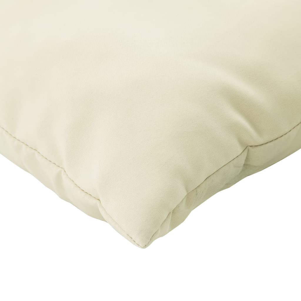 Dekorační Polštáře 4 Ks Krémové Textil