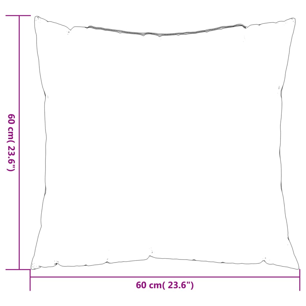 Dekorační Polštáře 4 Ks Krémové Textil