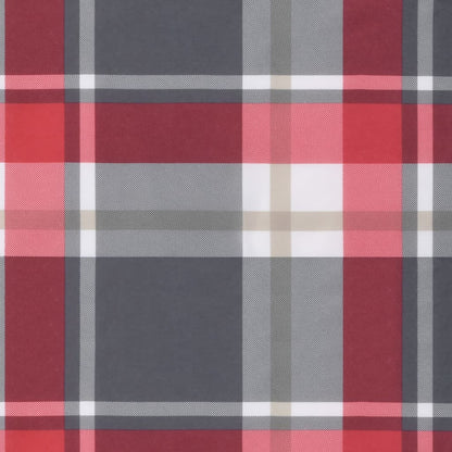 Podušky Na Palety 5 Ks Červené Kárované Textil