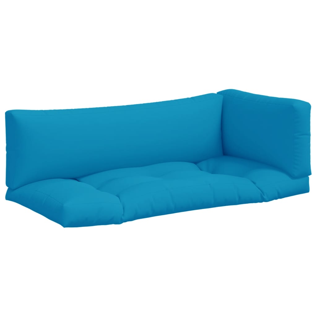 Podušky Na Palety 3 Ks Modré Textil