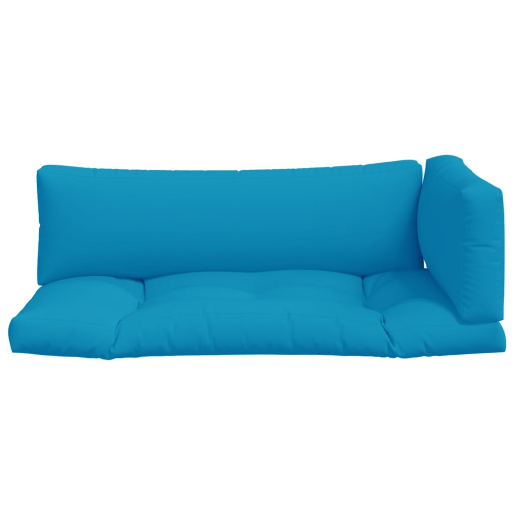 Podušky Na Palety 3 Ks Modré Textil
