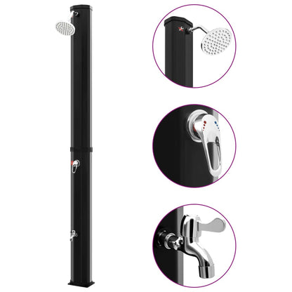 Zahradní Solární Sprcha Se Sprchovou Hlavicí A Kohoutkem 35 L