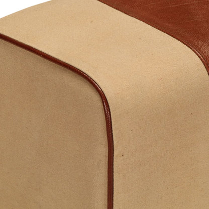 Lavice Gymnastický Kůň 38 Cm Hnědá Pravá Kůže A Mangovník