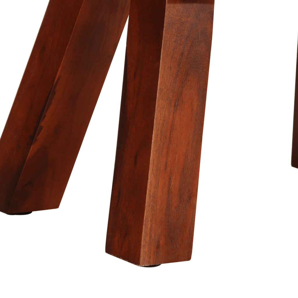 Lavice Gymnastický Kůň 38 Cm Hnědá Pravá Kůže A Mangovník