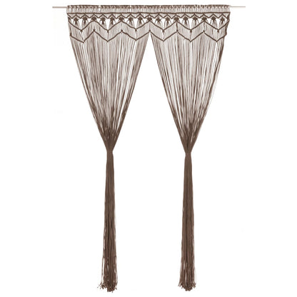 Macramé Závěs 140 X 240 Cm Bavlna