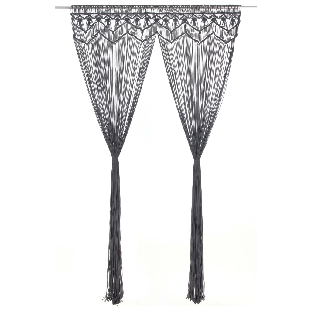 Macramé Závěs 140 X 240 Cm Bavlna