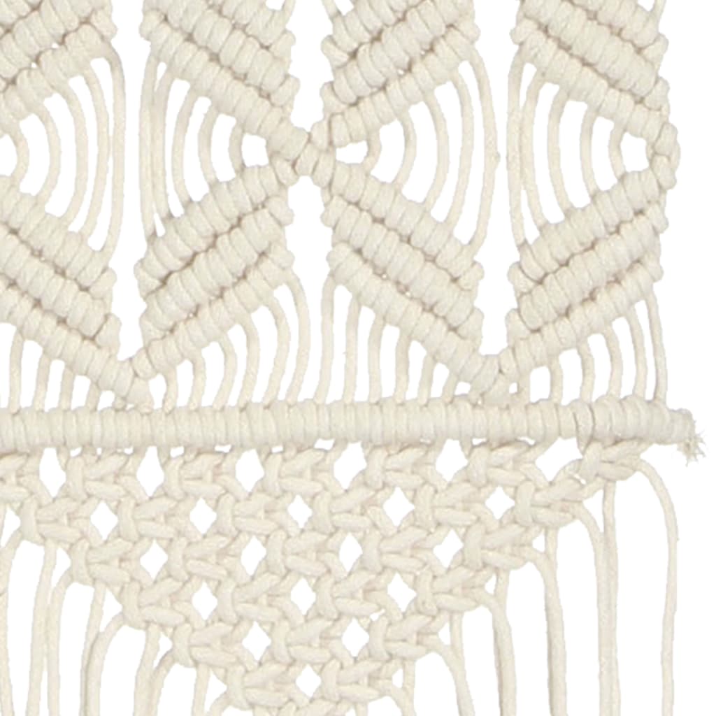 Nástěnný Závěs Macramé 40 X 80 Cm Bavlna