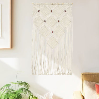 Nástěnný Závěs Macramé 40 X 80 Cm Bavlna