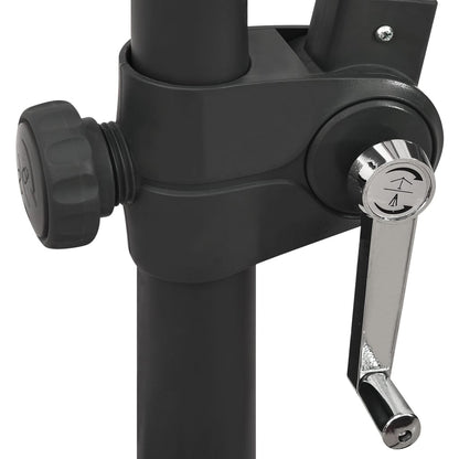 Boční Zahradní Slunečník S Tyčí A Led Azurově Modrý 300 Cm