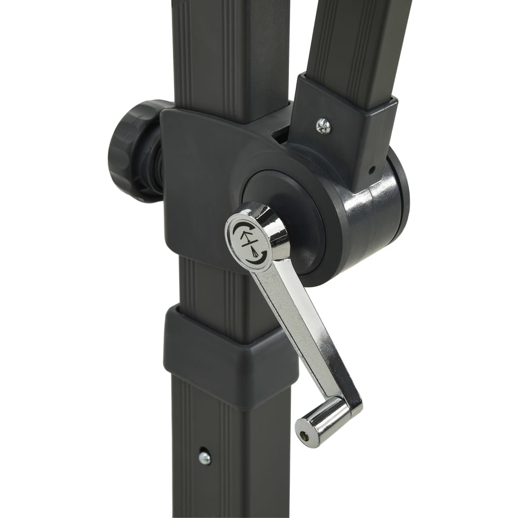 Boční Zahradní Slunečník S Dvojitou Stříškou Antracit 250X250Cm