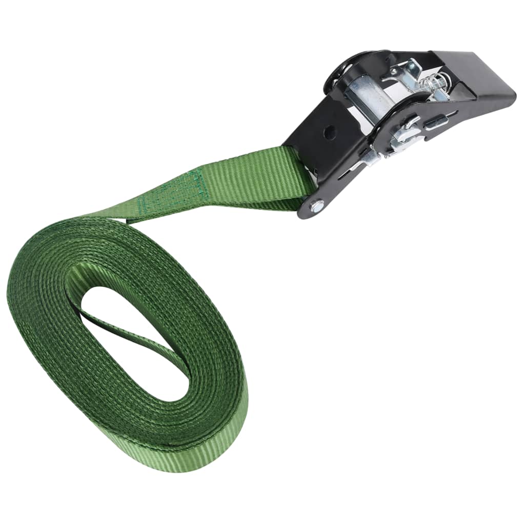 Ráčnové Upínací Pásy 10 Ks 800 Dan 6 M Zelené