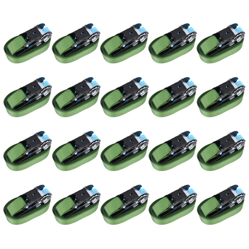 Ráčnové Upínací Pásy 10 Ks 800 Dan 6 M Zelené