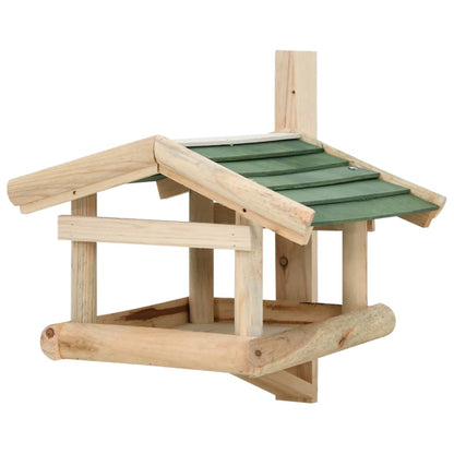 Krmítko Pro Ptáky Masivní Dřevo 35 X 29,5 X 21 Cm