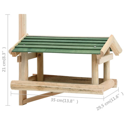 Krmítko Pro Ptáky Masivní Dřevo 35 X 29,5 X 21 Cm