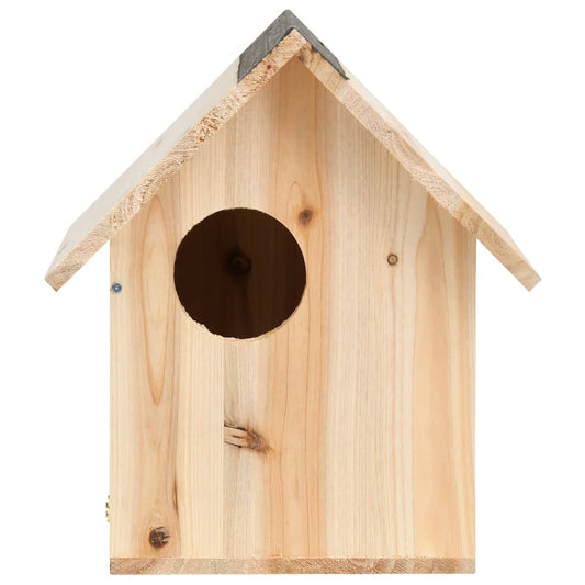 Domeček Pro Veverky Jedlové Dřevo 26 X 25 X 29 Cm Bílo-Šedá