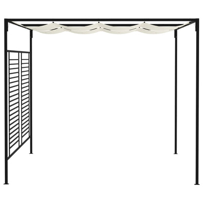 Altán Se Zatahovací Střechou 3 X 4 X 2,3 M Krémový 180 G/M²