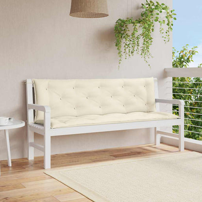 Podušky Na Zahradní Lavici 2 Ks Vzor Listů 150X50X7 Cm Textil