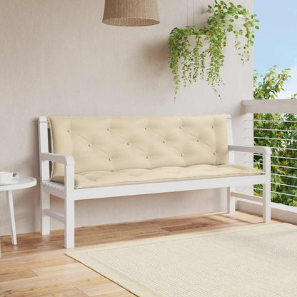 Podušky Na Zahradní Lavici 2 Ks Vzor Listů 150X50X7 Cm Textil