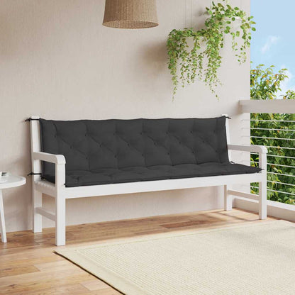 Podušky Na Zahradní Lavici 2 Ks Vzor Listů 150X50X7 Cm Textil