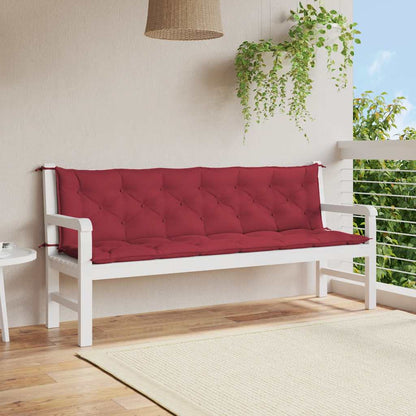 Podušky Na Zahradní Lavici 2 Ks Vzor Listů 150X50X7 Cm Textil