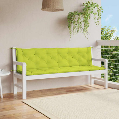 Podušky Na Zahradní Lavici 2 Ks Vzor Listů 150X50X7 Cm Textil