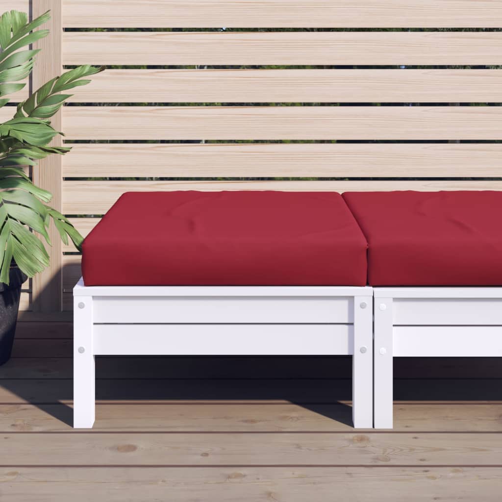 Podušky Na Nábytek Z Palet 2 Ks Černé Kostkovaný Vzor Oxford