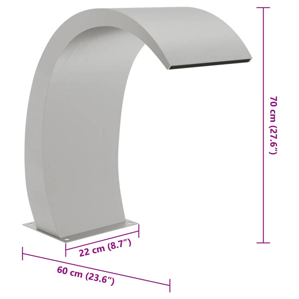 Bazénová Fontána S Led Nerezová Ocel 304