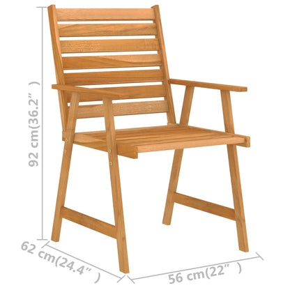 3Dílný Zahradní Jídelní Set Masivní Akáciové Dřevo