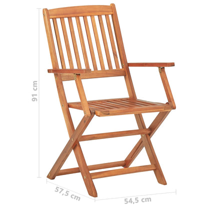 4Dílný Bistro Set Masivní Akáciové Dřevo