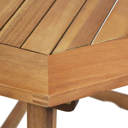 4Dílný Bistro Set Masivní Akáciové Dřevo