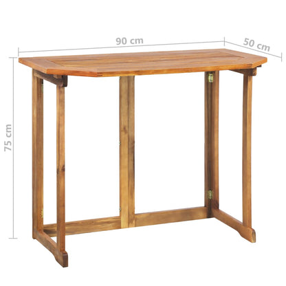 4Dílný Bistro Set Masivní Akáciové Dřevo