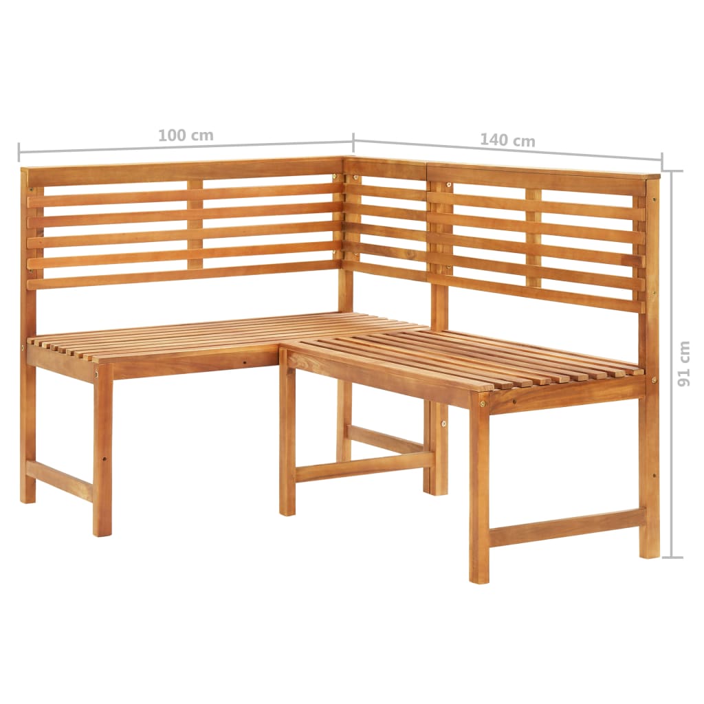 4Dílný Bistro Set Masivní Akáciové Dřevo
