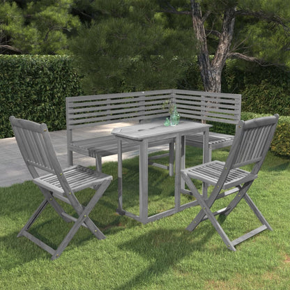 4Dílný Bistro Set Masivní Akáciové Dřevo