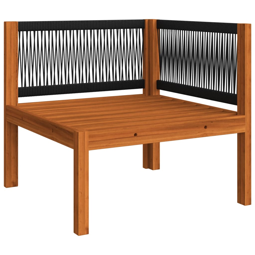 5Dílná Zahradní Sedací Souprava Podušky Krémové Masivní Akácie