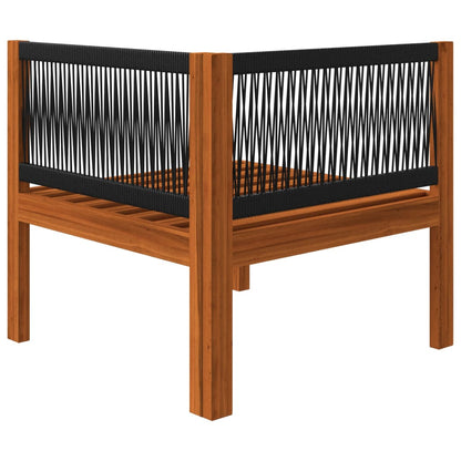 6Dílná Zahradní Sedací Souprava Podušky Krémové Masivní Akácie