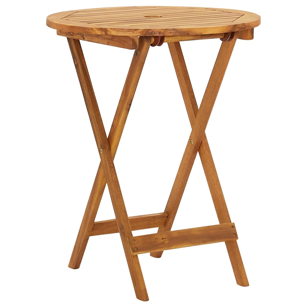3Dílný Skládací Zahradní Jídelní Set Masivní Akáciové Dřevo 60 Cm