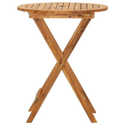 3Dílný Skládací Zahradní Jídelní Set Masivní Akáciové Dřevo 60 Cm